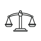 icono de balanza de justicia